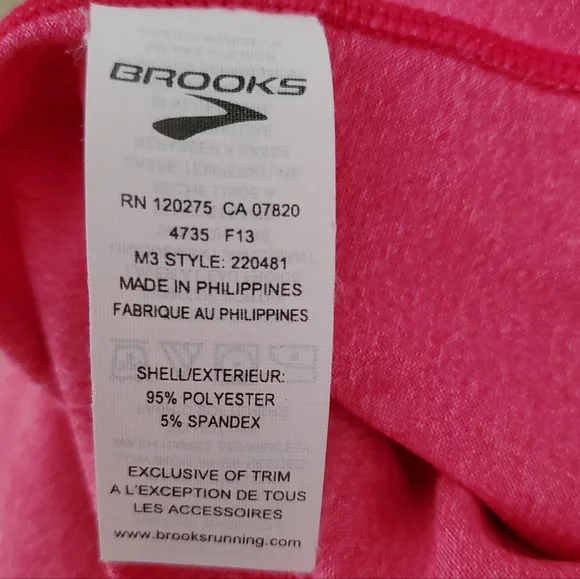 Brooks Equilibrium Technology Half-Zip Long Sleeve Pullover | NWOT | XS | Pink - Picture 12 of 13